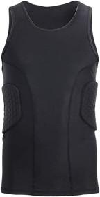 img 4 attached to Padded Sleeveless Protective Basketball Compression
