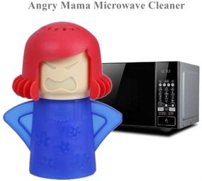 img 2 attached to 🧼 Angry Mama Microwave/Fridge Cleaner: Effortlessly Remove Dirt & Eliminate Refrigerator Odor - Includes 1 Angry Mom, 1 Cool Mom, and 1 Cleaning Cloth