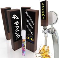 chalkboard beer tap handles homebrewers logo