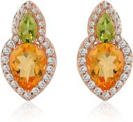 citrine peridot earrings crafted sterling logo