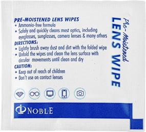 img 1 attached to 👓 Noble Pre-moistened Lens Wipes (150 Pack) - Conveniently Individually Wrapped - Ideal for Cleaning Eyeglasses, Cell Phones, Camera Lenses, Screens, Keyboards & Delicate Surfaces