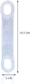 img 3 attached to 💯 100-Pack of Clear Non-Slip Rubber Clothes Hanger Grips - Clothing Hanger Strips by BLUECELL