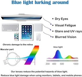 img 3 attached to ENSARJOE Blue Light Blocking Eyeglasses Men's Accessories