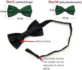 img 1 attached to Adjustable Pre-Tied Formal Tuxedo Accessories for Men - TINYHI