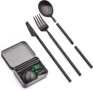 outlery: the ultimate portable stainless steel cutlery set for travel, camping, picnics, office, and on-the-go логотип