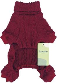 img 1 attached to Fitwarm Turtleneck Knitted Sweaters Knitwear