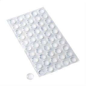 img 1 attached to 🔘 Clear Self-Adhesive Rubber Bumper Pads - Amazon Basics (Pack of 300)