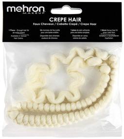 img 2 attached to 💇 Mehron Makeup Crepe Hair 12-inch Braid (White) - Perfect for Authentic Costumes and Special Effects