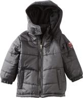 🧥 stay cozy with ixtreme little ripstop puffer jacket - kids' outerwear in jackets & coats logo