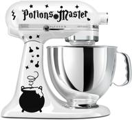 🔮 potions master cauldron black vinyl decal set ideal for stand mixers (mixer not included) logo