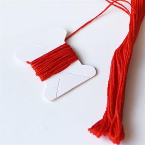 img 2 attached to 🧵 Embroidery Floss Bobbins - Organize Your Threads with 150 Cardboard Bobbins & Free Needles!