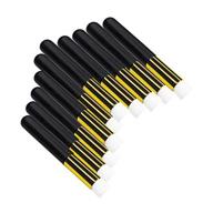 pack of 10 black lash shampoo brushes - cosmetic peel off blackhead remover tool for nose cleaning and lash washing - soft brushes for lash cleanser logo