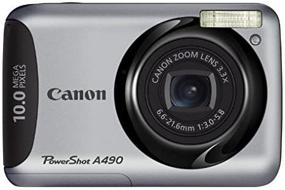 img 1 attached to 📸 Цифровая камера Canon PowerShot A490 с разрешением 10.0 мегапикселей, оптическим зумом 3.3x и ЖК-дисплеем 2.5 дюйма.