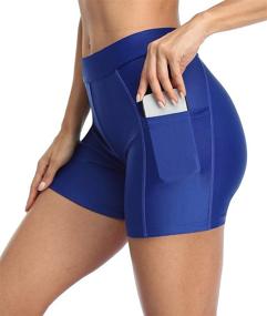 img 1 attached to 🩱 High Waisted Swim Pants by ATTRACO for Women - Capri-style Swimming Pants