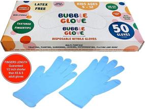 img 4 attached to 🧤 Top-Rated Bubble Glove: Ultimate Kids Nitrile Gloves (Latex & Powder Free) - Food Safe, Multipurpose Use (50)