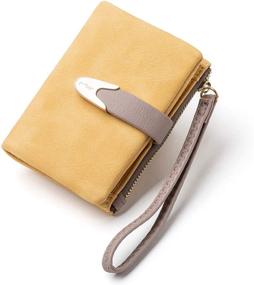 img 4 attached to TOPKULL Women's Compact Bifold Wristlet Wallets: Handbags and Wallets Combo