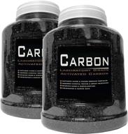 🔬 am brand super activated carbon: 2 pack - 39 ounce (total 78 oz.) premium laboratory grade, free media bag! logo