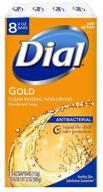 dial antibacterial bar soap, gold: 8-pack of 4 ounce bars - effective germ protection! logo