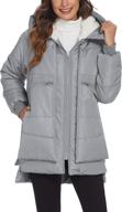 🧥 beyove waterproof down coat for women: stylish mid length parka with hood & thickened down jacket (s-xxl) - stay warm & dry in any weather! логотип