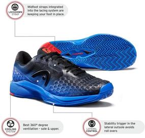 img 1 attached to 🎾 HEAD Revolt Tennis Shoes Anthracite: Unleash Your Game with Unmatched Style and Performance