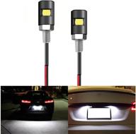 🚗 sikawai license plate light with waterproof led bulb - black aluminum holder, 12v lamp for car motorcycle truck rv atv bike - 2pcs logo