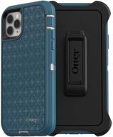 otterbox defender series screenless edition case for iphone 11 pro max - petal pusher (pale beige/corsair/petal pusher iml) logo