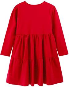 img 3 attached to 👗 Noomelfish Sleeve-Tiered Dresses with Pockets for Girls' Clothing