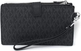 img 2 attached to 👜 Stylish and Functional: Michael Kors Women's Jet Set Travel Double Zip Wristlet