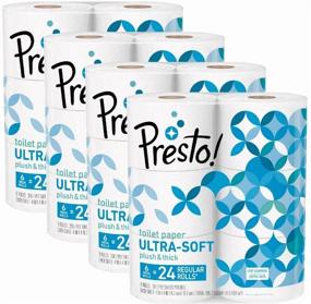 img 3 attached to Ultra-Soft Mega Roll Toilet Paper - Amazon Brand Presto! | 24 Mega Rolls (Equivalent to 96 Regular Rolls)