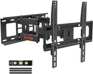 📺 versatile full motion tv wall mount bracket with swivel and tilt for 26-55 inch flat screen tvs, dual articulating arms, max vesa 400x400, holds up to 99 lbs, designed for 16" studs logo