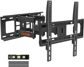 img 4 attached to 📺 Versatile Full Motion TV Wall Mount Bracket with Swivel and Tilt for 26-55 Inch Flat Screen TVs, Dual Articulating Arms, Max VESA 400x400, Holds up to 99 lbs, Designed for 16" Studs