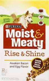 img 1 attached to Purina Moist & Meaty Rise & Shine Dog Food: Bacon and Egg Flavor