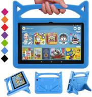 shreborn kid-proof fire hd 8 kids case 2020 - blue: stand handle & kids friendly design for all-new amazon kindle fire hd 8 tablet (10th gen, 2020 release) logo