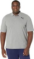 👕 puma essentials pique medium heather men's clothing: stylish and comfortable attire for men logo