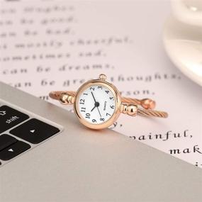 img 2 attached to Stylish Stainless Numerals Women's Watches by Top Plaza - Perfect Wrist Accessories