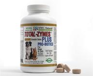 🐾 total-zymes plus digestive enzymes for dogs & cats - vegetarian formula, enhances digestive tract & immune system, advanced probiotics & prebiotics - 100 chewable tablets by nwc naturals logo