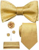 tie paisley necktie bowtie cufflinks set - top men's accessories for ties, cummerbunds & pocket squares logo