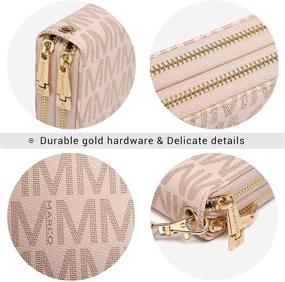 img 1 attached to 👛 Double Zipper Wristlet Wallet - Stylish Women's Handbags & Wallets in Wristlets