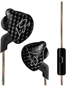 img 4 attached to 🎧 KZ ZST Dual Driver Earphones (Black with Mic): Dynamic Hybrid In-Ear Audio Experience