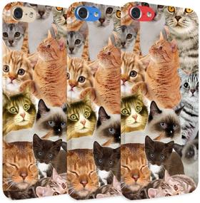 img 1 attached to Glisten IPod Touch 7Th / 6Th / 5Th Generation Case - The Cat Collage Cats Design Printed Slim Fit &Amp