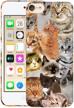 glisten ipod touch 7th / 6th / 5th generation case - the cat collage cats design printed slim fit &amp logo