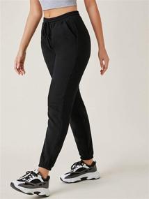 img 2 attached to MakeMeChic Womens Drawstring Sweatpants Casual Sports & Fitness