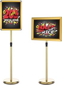 img 4 attached to 📊 Versatile Horizontal Display: Adjustable 8 5X11In Advertising Stand