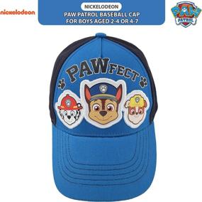 img 2 attached to 🧢 Nifty Nickelodeon Toddler Hat: Paw Patrol Baseball Cap for Boys 2-7