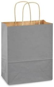 img 3 attached to 🎁 Premium Set of 13 Gray Kraft Paper Gift Wrap Bags (8" x 10.25" x 4.5" Gusset) - Made in USA for Elegant Presentations