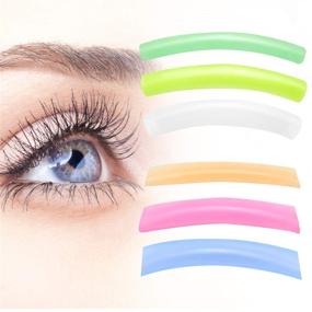 img 4 attached to 👁️ Enhance Your Lashes with 24 Pieces of Silicone Eyelash Perming Pads and Curler Refills