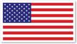 american flag rectangle indoor magnet logo