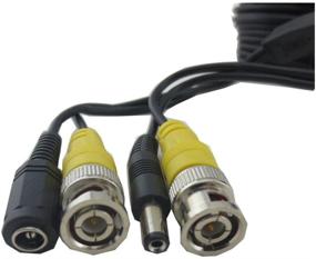 img 1 attached to Henxlco 4-Pack 10ft All-in-One BNC RCA Cable for CCTV Security Surveillance Camera Video Power Connection