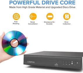 img 3 attached to LP-088 DVD Player for TV - All Region Free DVD CD Player for Home with AV Output (NO HDMI Port), Built-in PAL/NTSC, USB Input Support, Remote Control