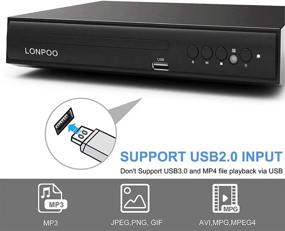 img 1 attached to LP-088 DVD Player for TV - All Region Free DVD CD Player for Home with AV Output (NO HDMI Port), Built-in PAL/NTSC, USB Input Support, Remote Control